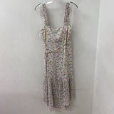 WOMEN'S DRESS white multi floral L