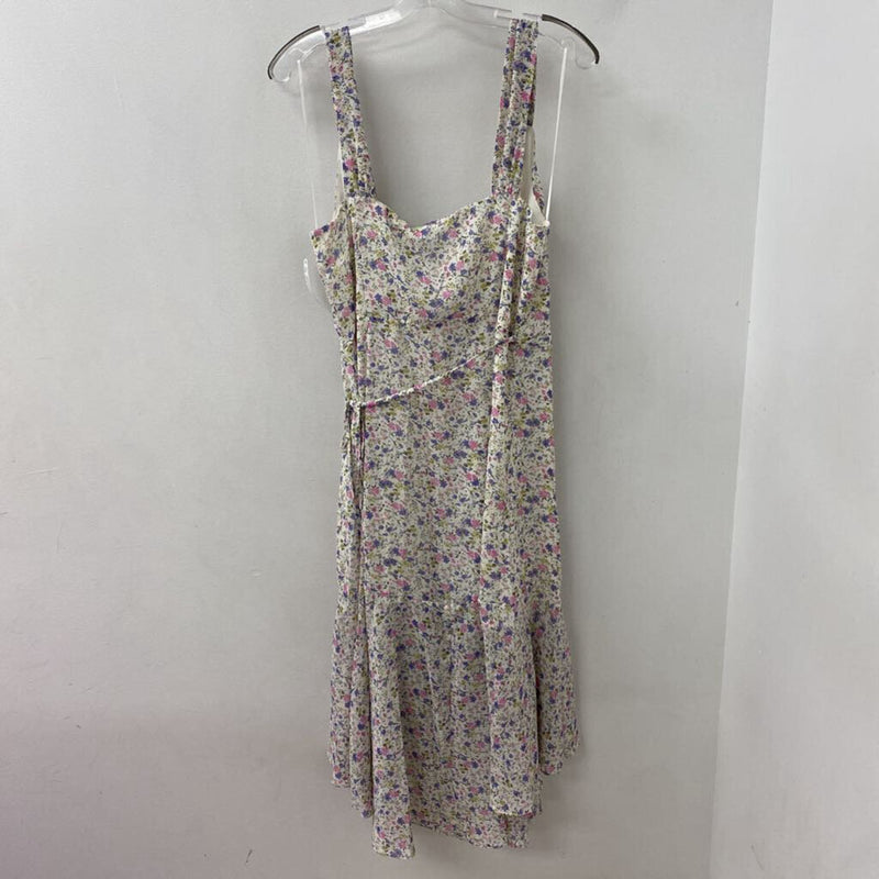 WOMEN'S DRESS white multi floral L