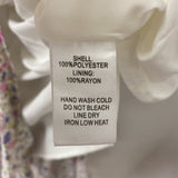 WOMEN'S DRESS white multi floral L