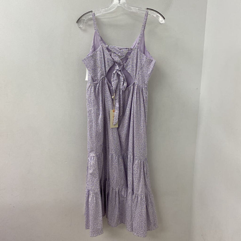 WOMEN'S DRESS lilac multi floral L