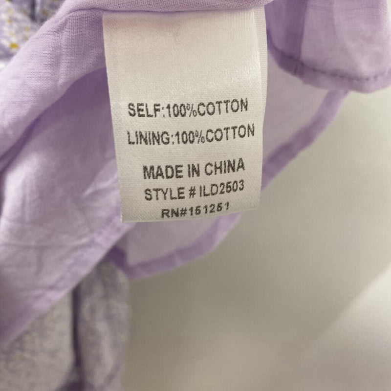 WOMEN'S DRESS lilac multi floral L