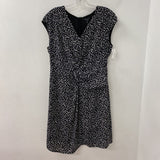 RW&CO WOMEN'S DRESS black white dots L