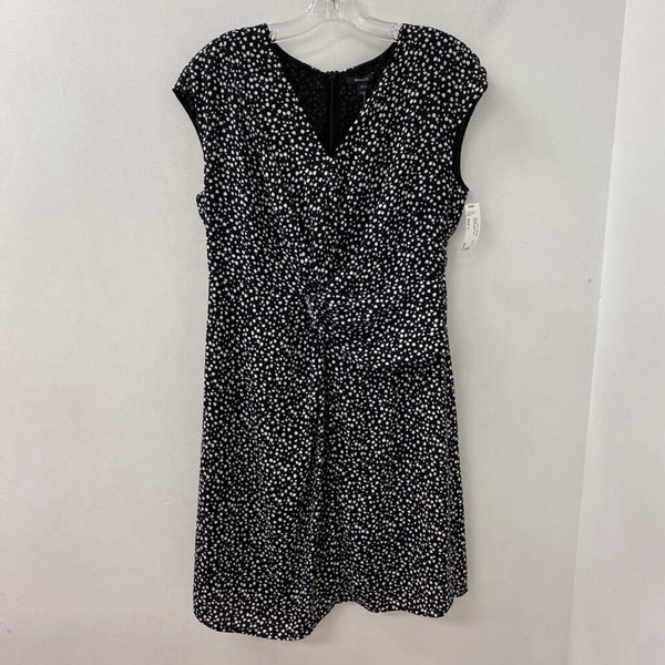 RW&CO WOMEN'S DRESS black white dots L