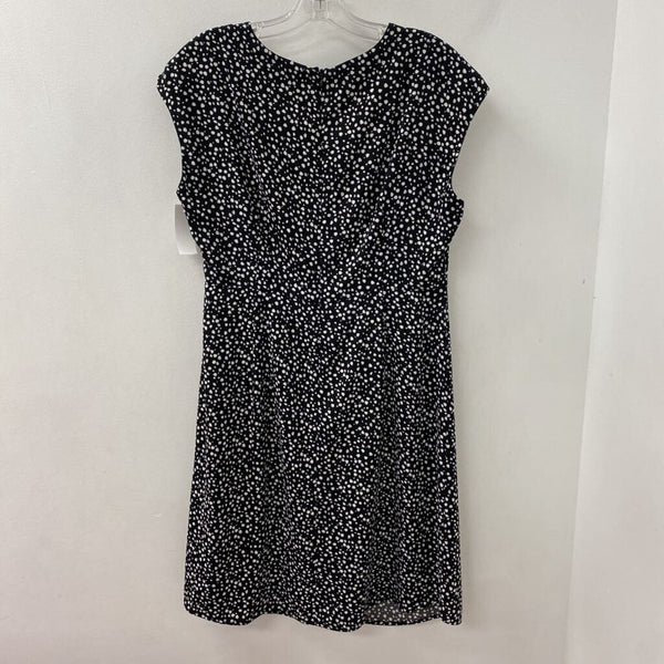 RW&CO WOMEN'S DRESS black white dots L