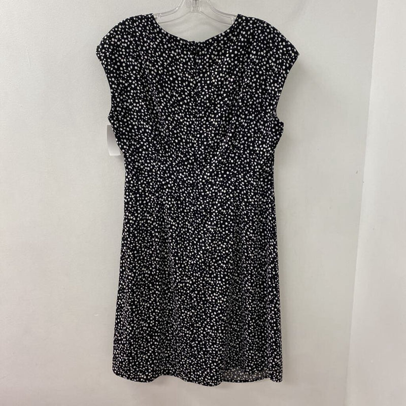 RW&CO WOMEN'S DRESS black white dots L