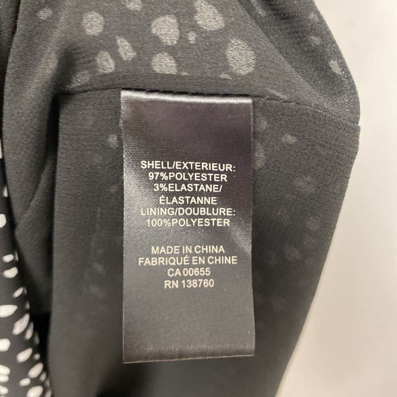 RW&CO WOMEN'S DRESS black white dots L