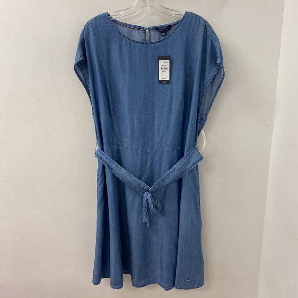 TOMMY HILFIGER WOMEN'S PLUS DRESS blue XXL