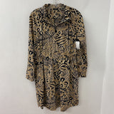 MARC CAIN WOMEN'S DRESS tan black cream mix 1/4