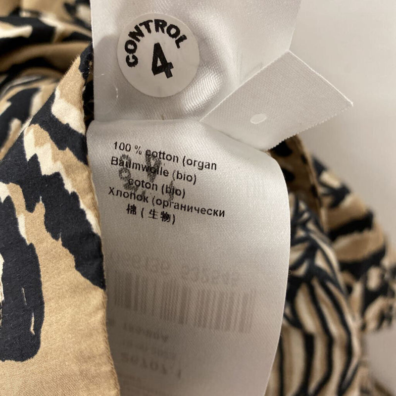 MARC CAIN WOMEN'S DRESS tan black cream mix 1/4