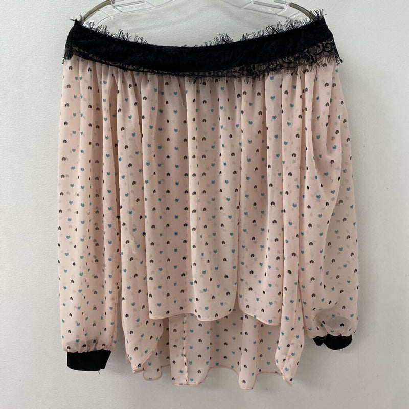 IMPERIAL WOMEN'S BLOUSE/SHIRT pink black blue mix M