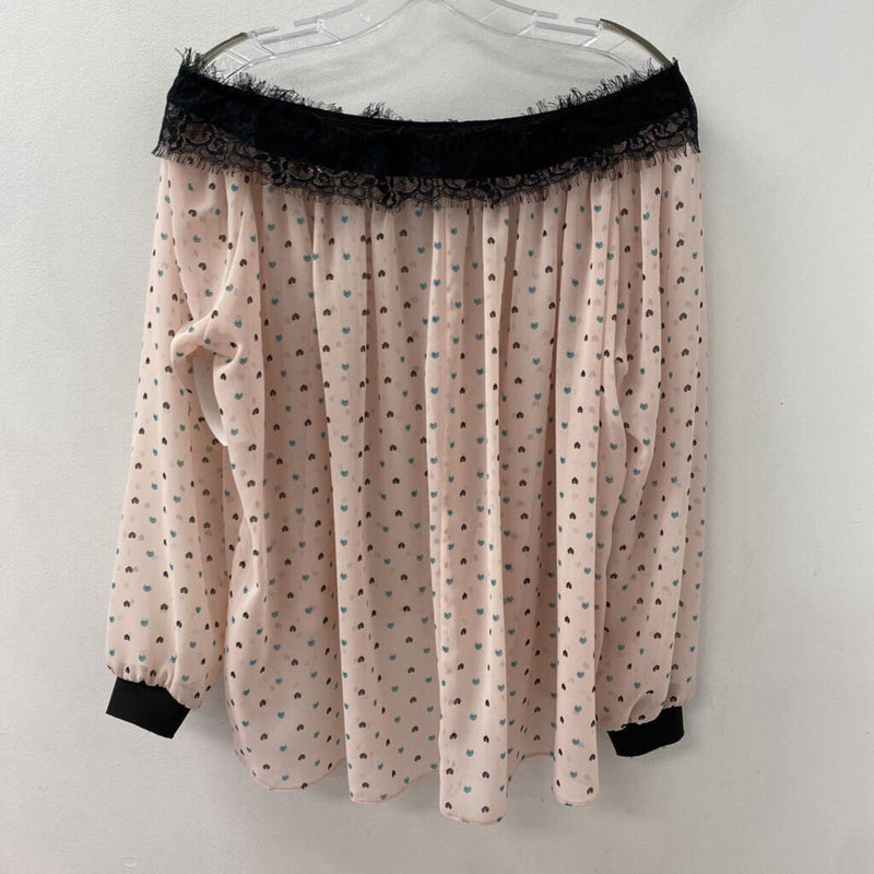 IMPERIAL WOMEN'S BLOUSE/SHIRT pink black blue mix M