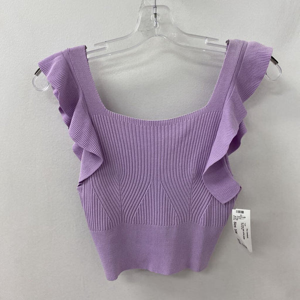 WOMEN'S TOP purple S/M