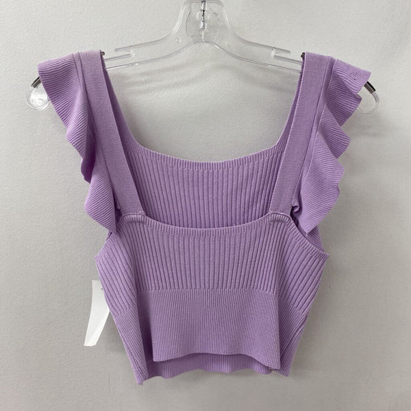 WOMEN'S TOP purple S/M