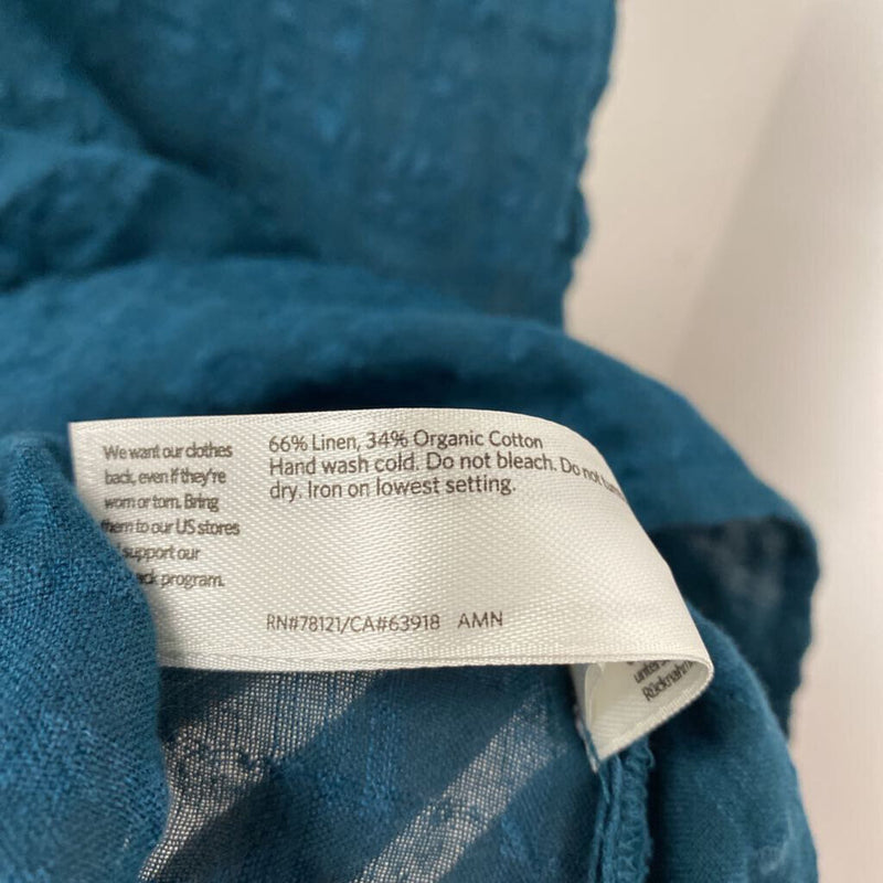 EILEEN FISHER WOMEN'S PLUS TOP dark teal 1X