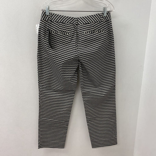 Banana Republic WOMEN'S PANTS black white geo 6