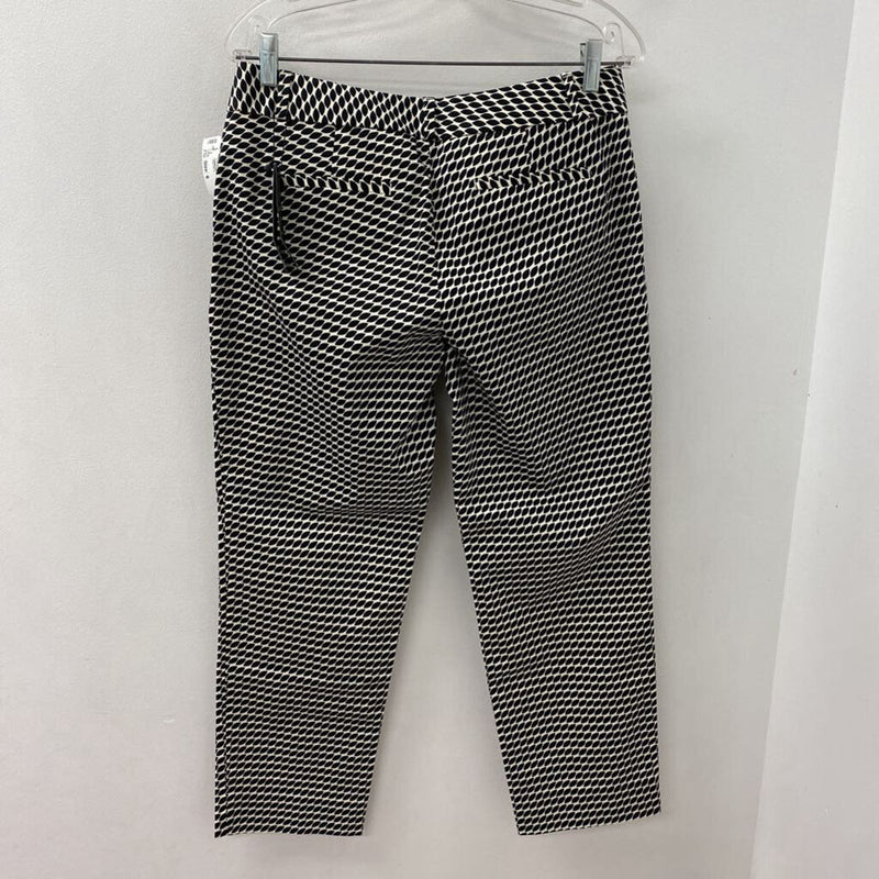 Banana Republic WOMEN'S PANTS black white geo 6