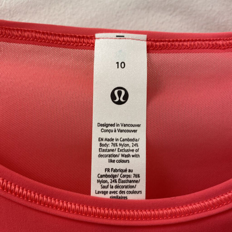 LULULEMON WOMEN'S ACTIVE TOP pink 10