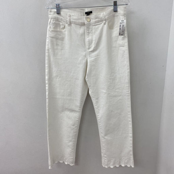 ANN TAYLOR WOMEN'S JEANS white 10P