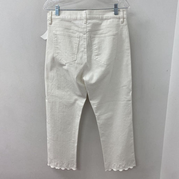 ANN TAYLOR WOMEN'S JEANS white 10P