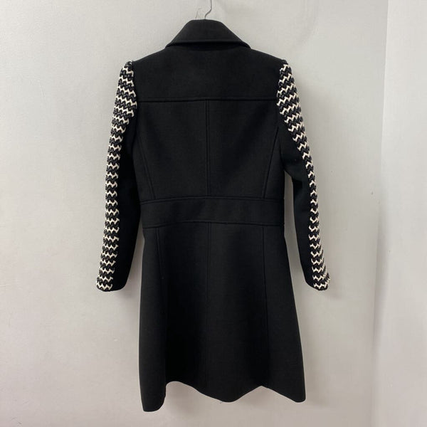 W les femmes WOMEN'S COAT black white mix XS/42