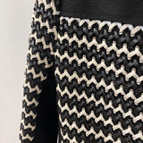 W les femmes WOMEN'S COAT black white mix XS/42