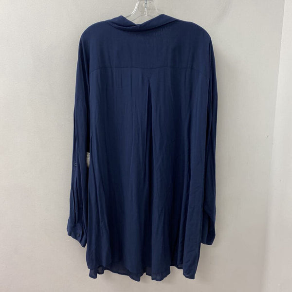 IN EVERY STORY WOMEN'S PLUS TOP navy 3X