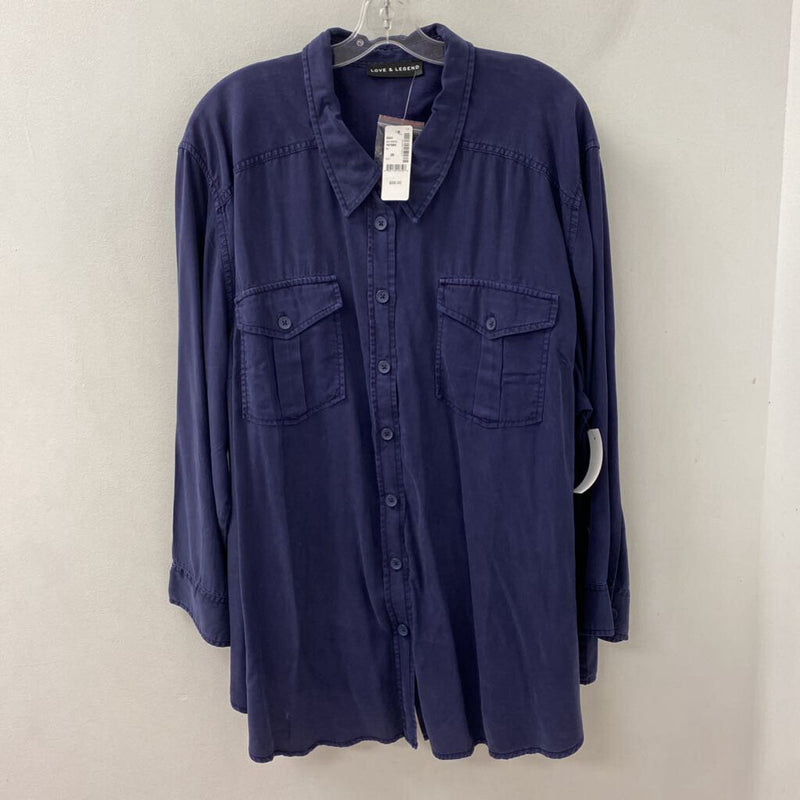 LOVE & LEGEND WOMEN'S PLUS TOP purple 26