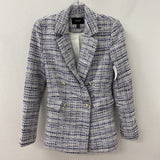 EVER NEW melbourne WOMEN'S BLAZER/JACKET blue white mix 2