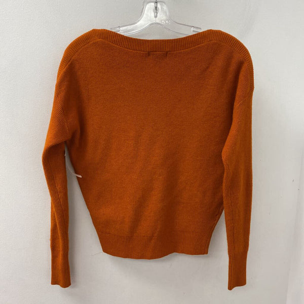 RW&CO WOMEN'S SWEATER orange XXS