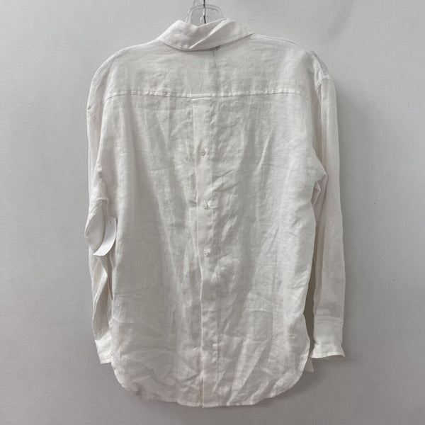 ZARA WOMEN'S BLOUSE/SHIRT white XS