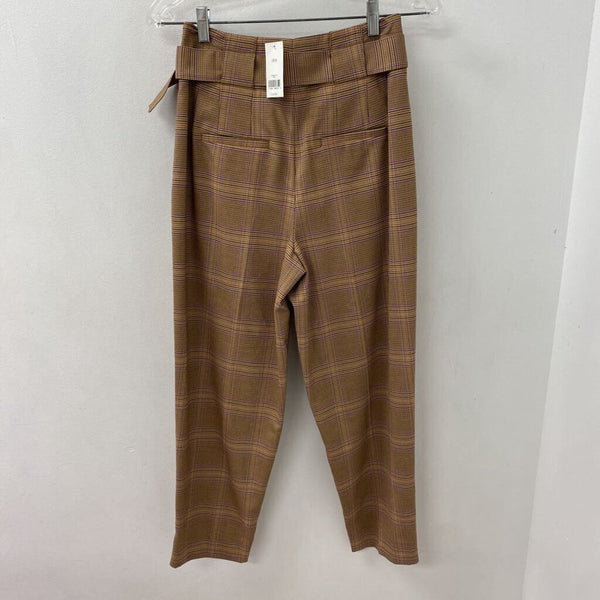 Banana Republic WOMEN'S PANTS tan purple mix 2R
