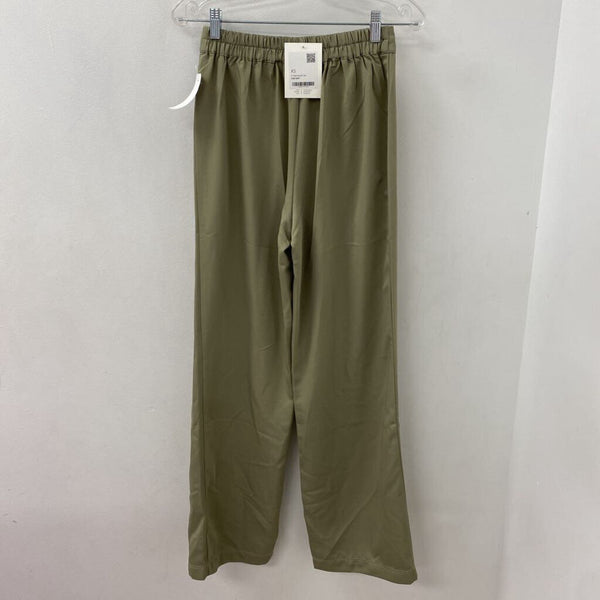 OAK + FORT WOMEN'S PANTS moss green XS