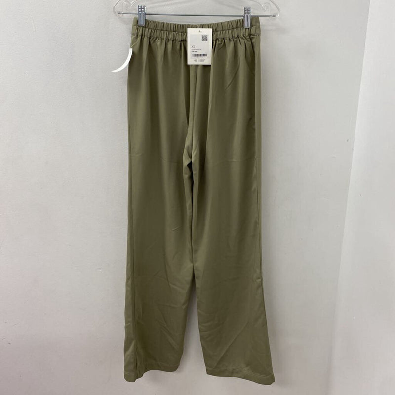OAK + FORT WOMEN'S PANTS moss green XS