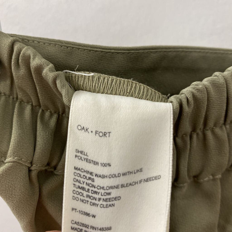 OAK + FORT WOMEN'S PANTS moss green XS