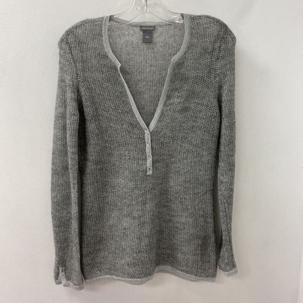 ANN TAYLOR WOMEN'S SWEATER silver grey S