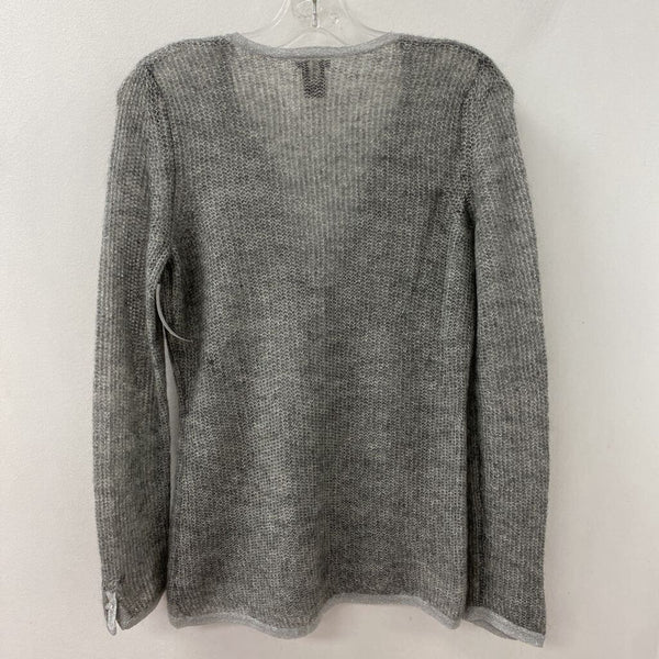 ANN TAYLOR WOMEN'S SWEATER silver grey S