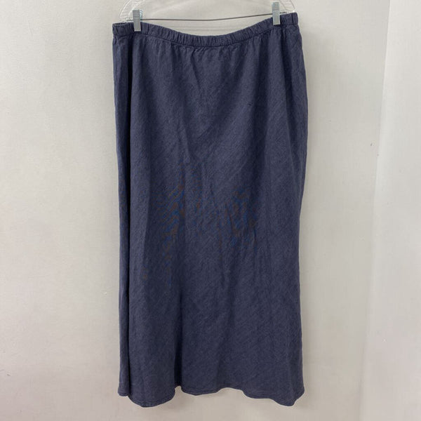 EILEEN FISHER WOMEN'S PLUS BOTTOM denim-blue 3X