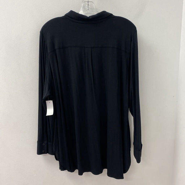 EILEEN FISHER WOMEN'S PLUS TOP black 3X
