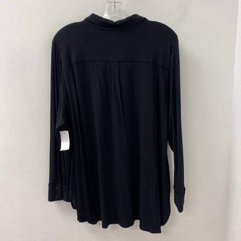 EILEEN FISHER WOMEN'S PLUS TOP black 3X