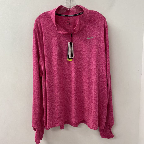 NIKE WOMEN'S PLUS TOP pink marled 3X