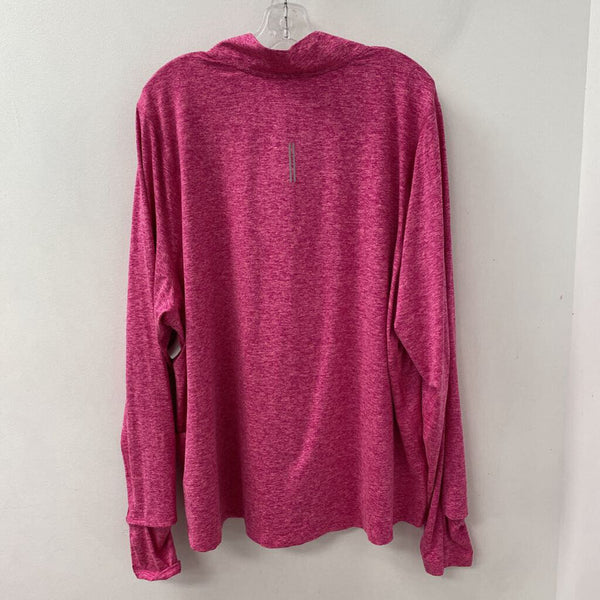 NIKE WOMEN'S PLUS TOP pink marled 3X