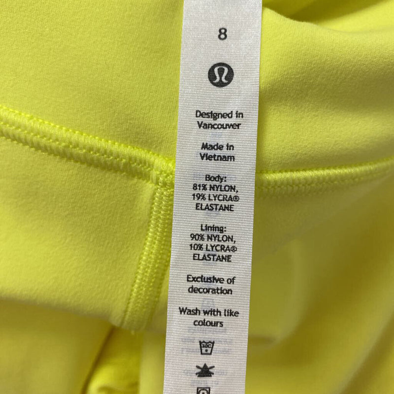 LULULEMON WOMEN'S ACTIVE BOTTOM neon yellow 8