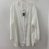 EILEEN FISHER WOMEN'S PLUS TOP white 3X
