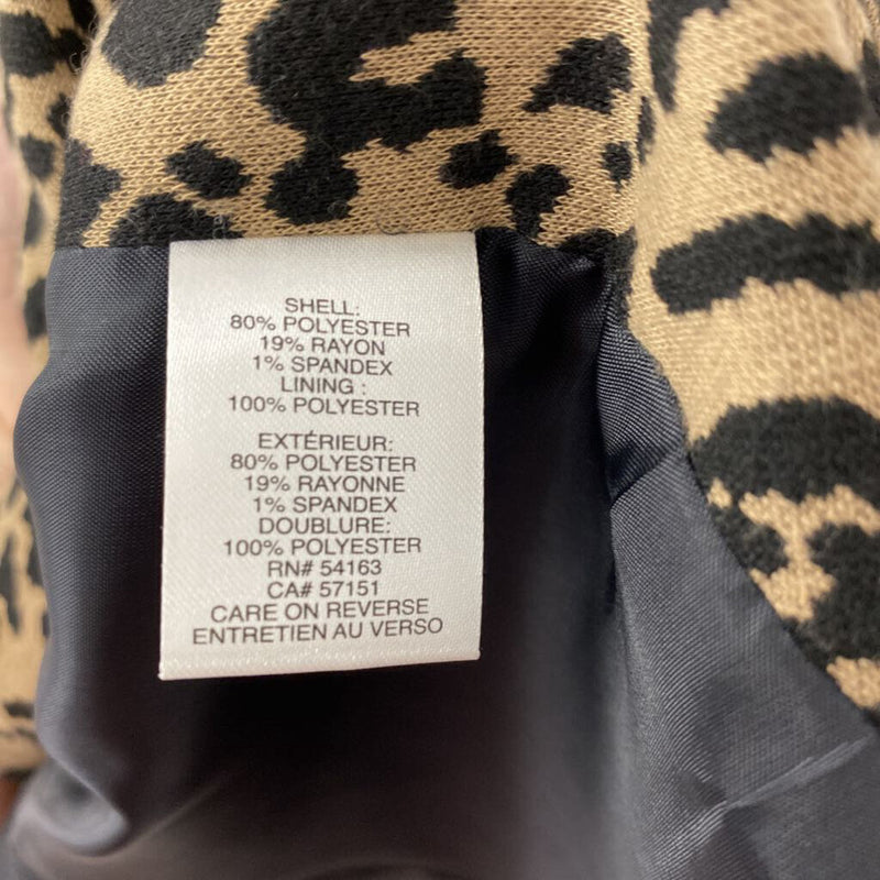 CALVIN KLEIN WOMEN'S BLAZER/JACKET leopard print 10