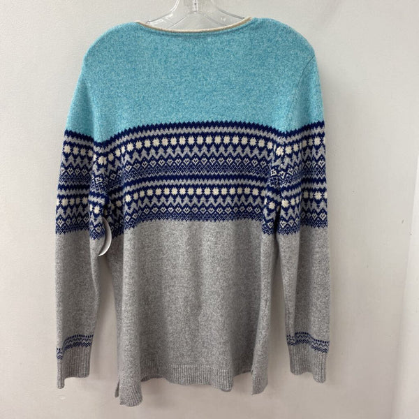 OLSEN WOMEN'S SWEATER turquoise navy XL/16