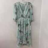 CALVIN KLEIN WOMEN'S DRESS white teal grey 8