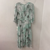 CALVIN KLEIN WOMEN'S DRESS white teal grey 8