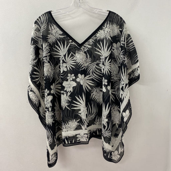 TALBOTS WOMEN'S BLOUSE/SHIRT black white M