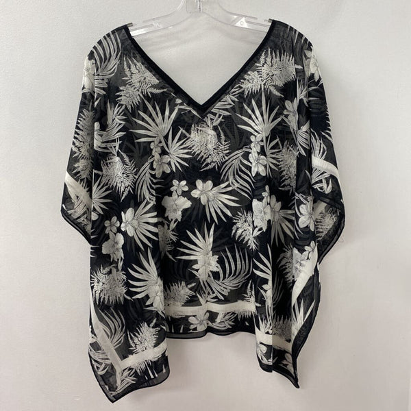 TALBOTS WOMEN'S BLOUSE/SHIRT black white M