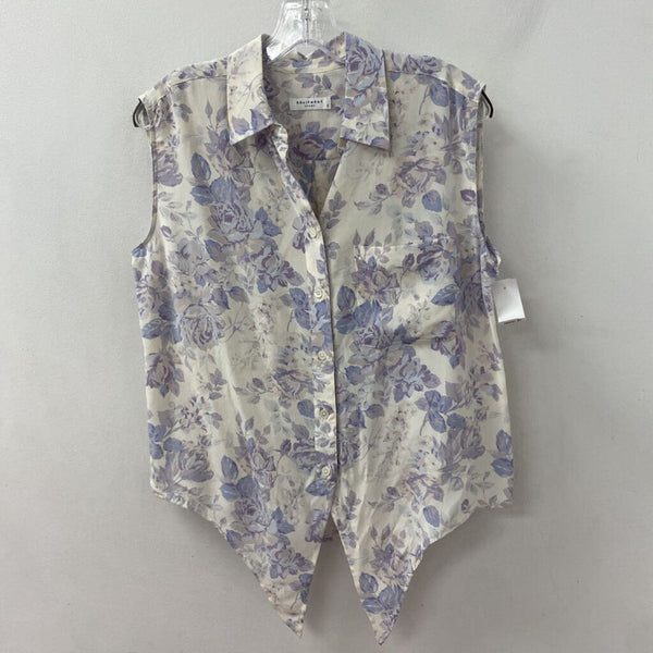EQUIPMENT WOMEN'S BLOUSE/SHIRT white purple pink S